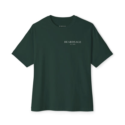 Beardsage Founder’s Tee — Premium by Nature — Oversized Boxy Black T-Shirt
