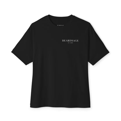 Beardsage Founder’s Tee — Premium by Nature — Oversized Boxy Black T-Shirt