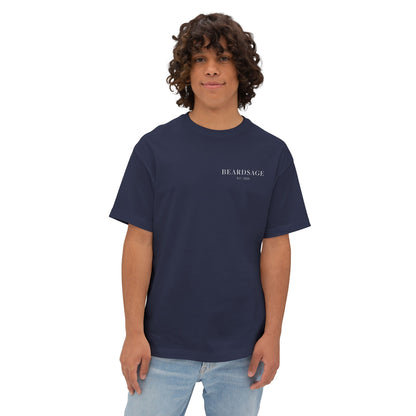 Beardsage Founder’s Tee — Premium by Nature — Oversized Boxy Black T-Shirt