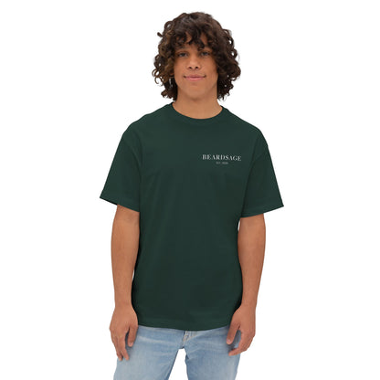 Beardsage Founder’s Tee — Premium by Nature — Oversized Boxy Black T-Shirt