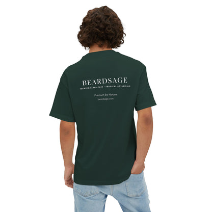 Beardsage Founder’s Tee — Premium by Nature — Oversized Boxy Black T-Shirt