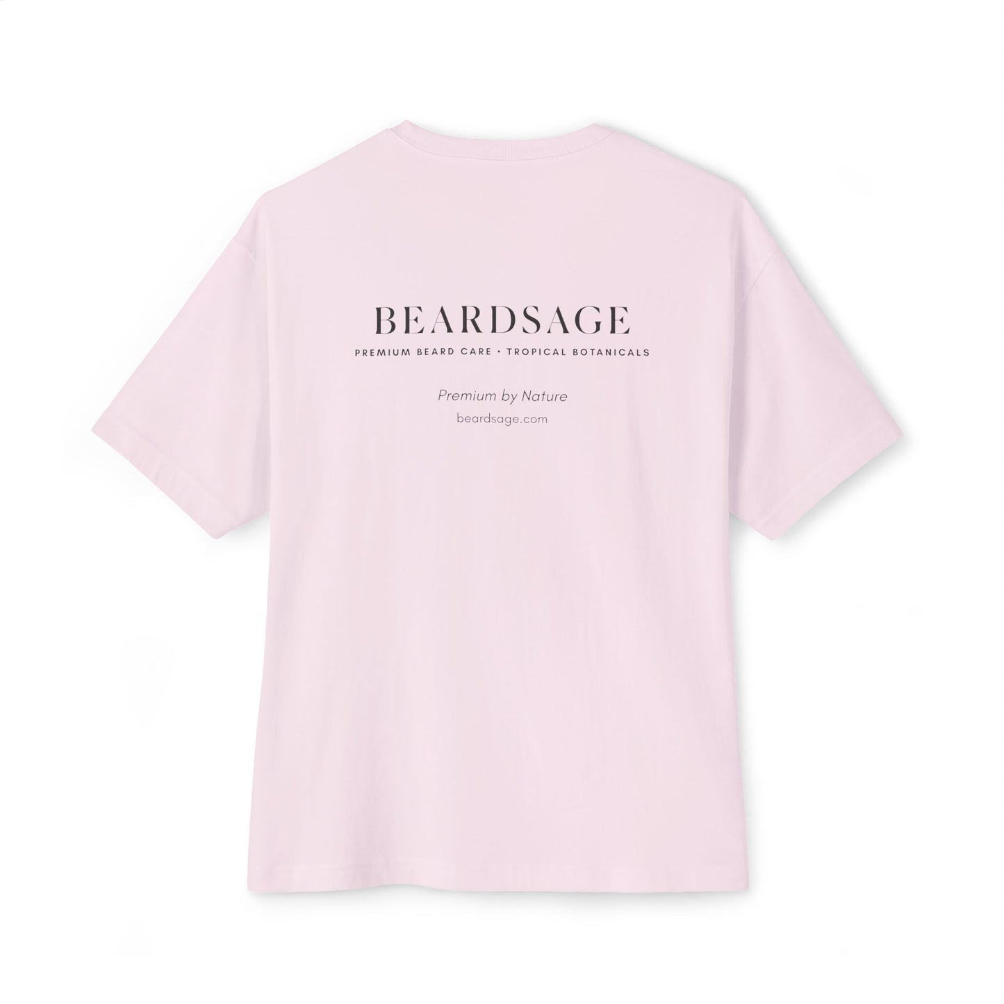 Beardsage Founder’s Tee — Premium by Nature — Oversized Boxy Black T-Shirt