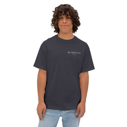 Beardsage Founder’s Tee — Premium by Nature — Oversized Boxy Black T-Shirt