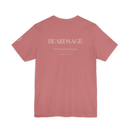Be Serene Tee — Minimal White Graphic T-Shirt