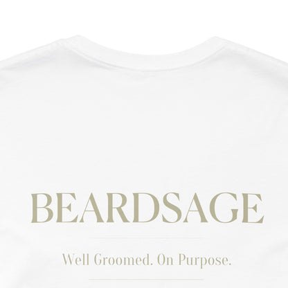 Be Serene Tee — Minimal White Graphic T-Shirt