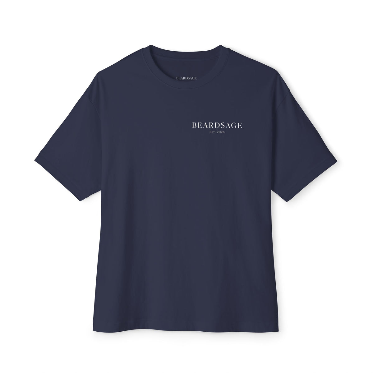 Beardsage Founder’s Tee — Premium by Nature — Oversized Boxy Black T-Shirt