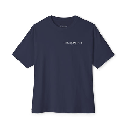 Beardsage Founder’s Tee — Premium by Nature — Oversized Boxy Black T-Shirt