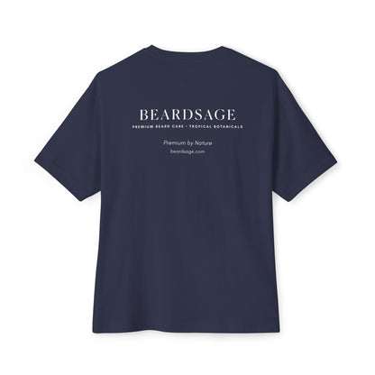 Beardsage Founder’s Tee — Premium by Nature — Oversized Boxy Black T-Shirt
