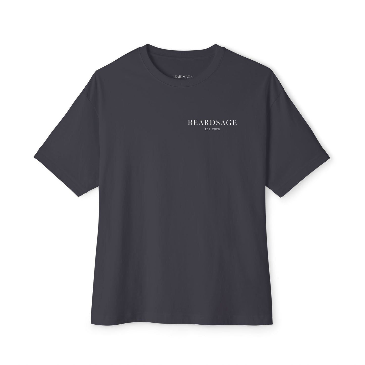 Beardsage Founder’s Tee — Premium by Nature — Oversized Boxy Black T-Shirt