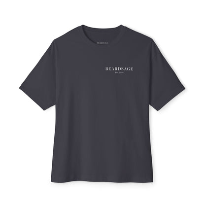Beardsage Founder’s Tee — Premium by Nature — Oversized Boxy Black T-Shirt