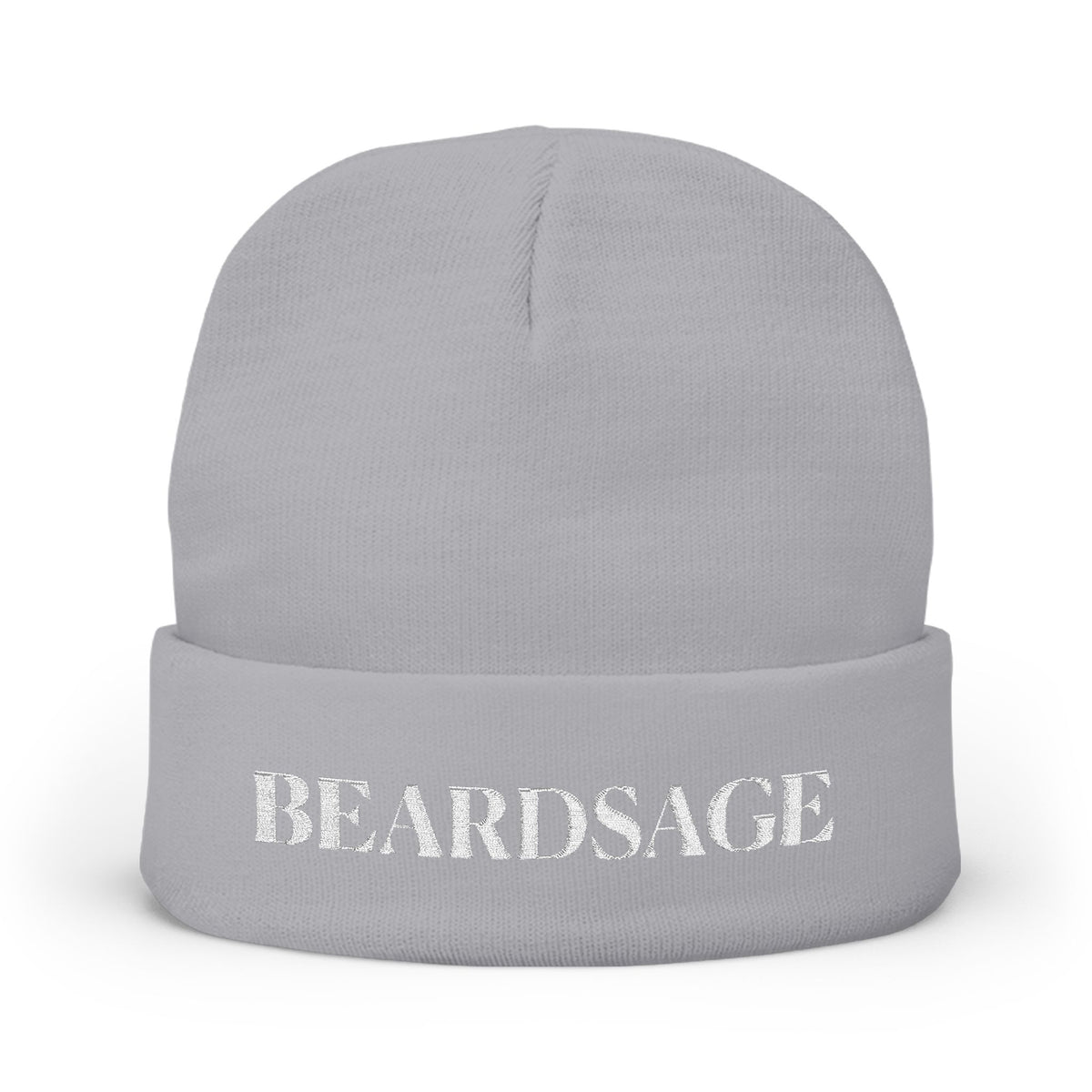 Embroidered Cuffed Knit Beanie – BEARDSAGE