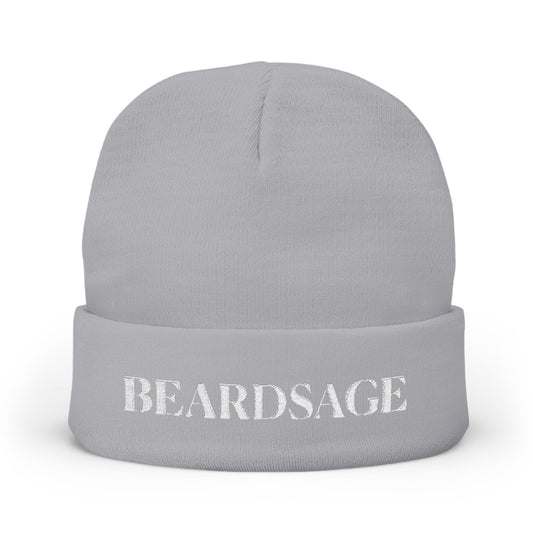 Embroidered Cuffed Knit Beanie – BEARDSAGE
