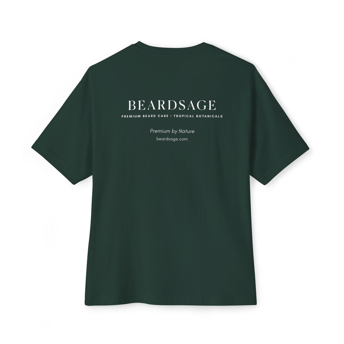 Beardsage Founder’s Tee — Premium by Nature — Oversized Boxy Black T-Shirt