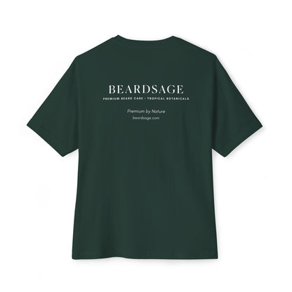 Beardsage Founder’s Tee — Premium by Nature — Oversized Boxy Black T-Shirt
