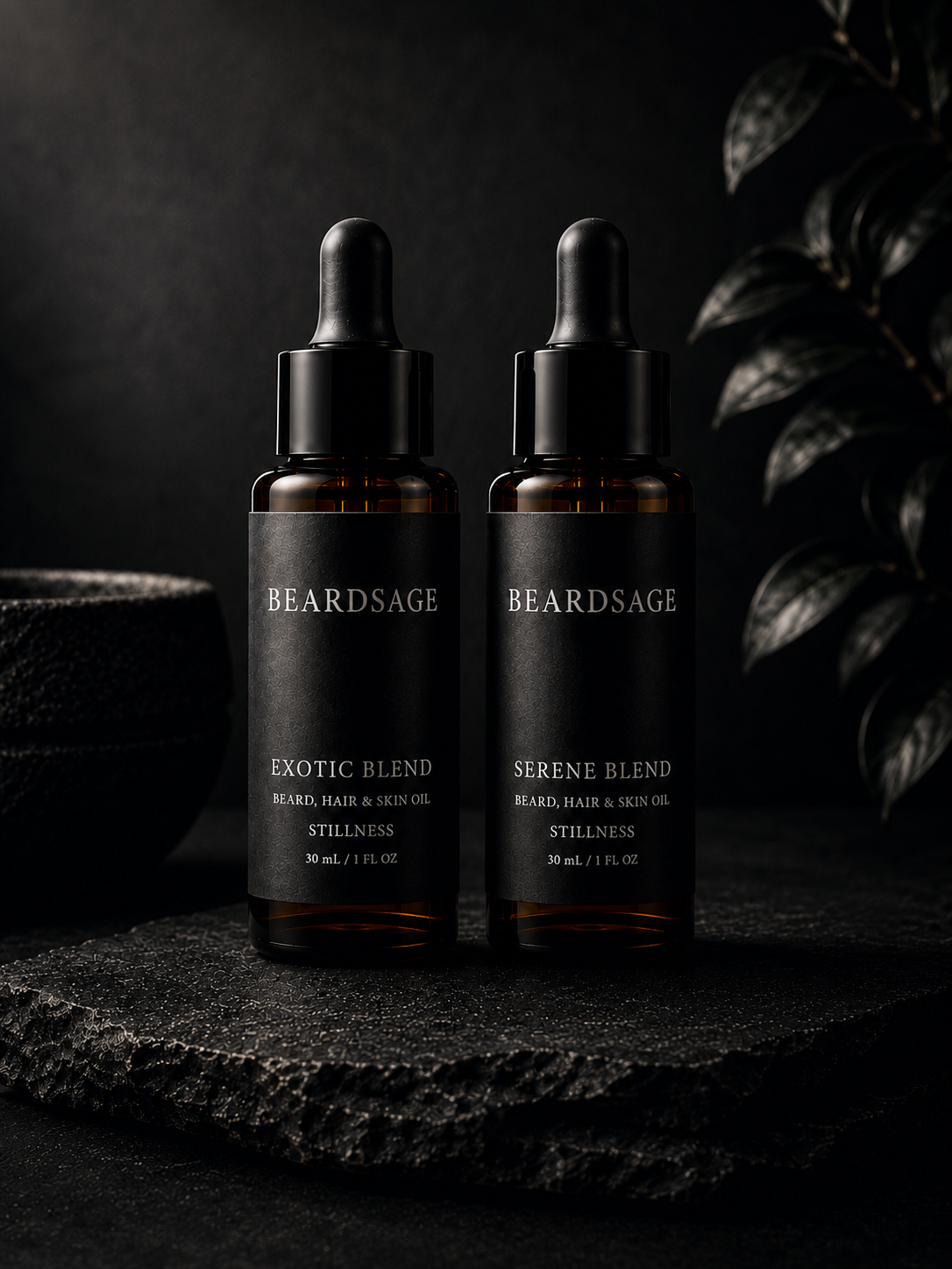 The Beard + Skin Duo — Exotic + Serene Beard Oils