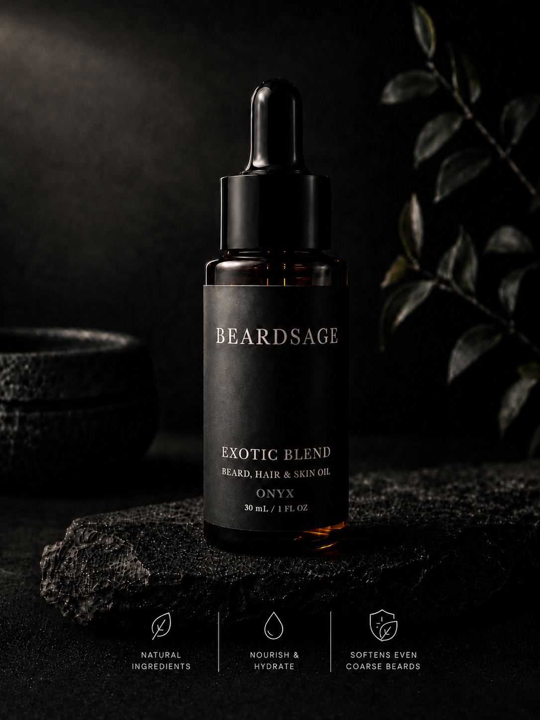 Exotic Blend Beard Oil | Softens Coarse Beards & Hydrates Skin | Beardsage Grooming Co.