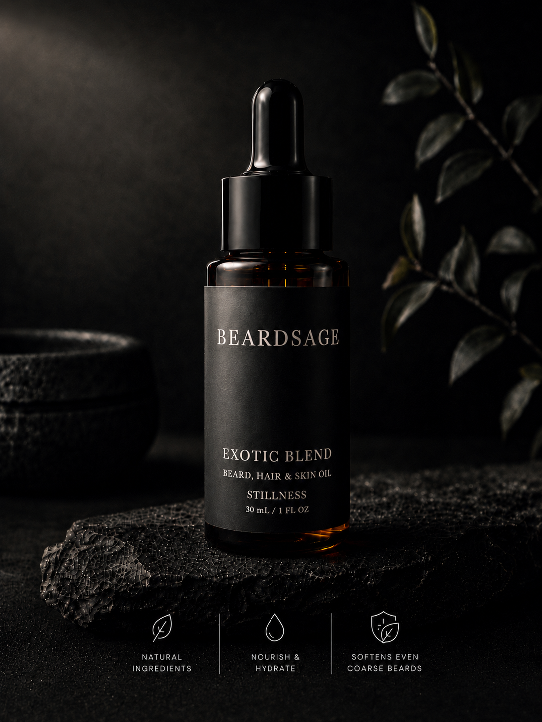 Exotic Blend Beard Oil | Softens Coarse Beards & Hydrates Skin | Beardsage Grooming Co.