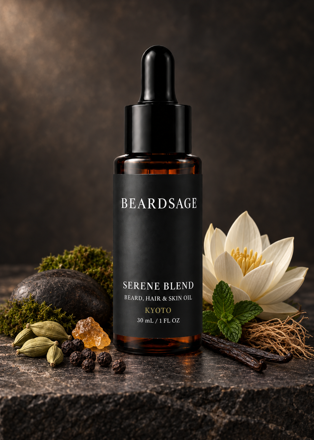 Serene Blend Beard Oil – Calming Formula for Sensitive Skin | Beardsage